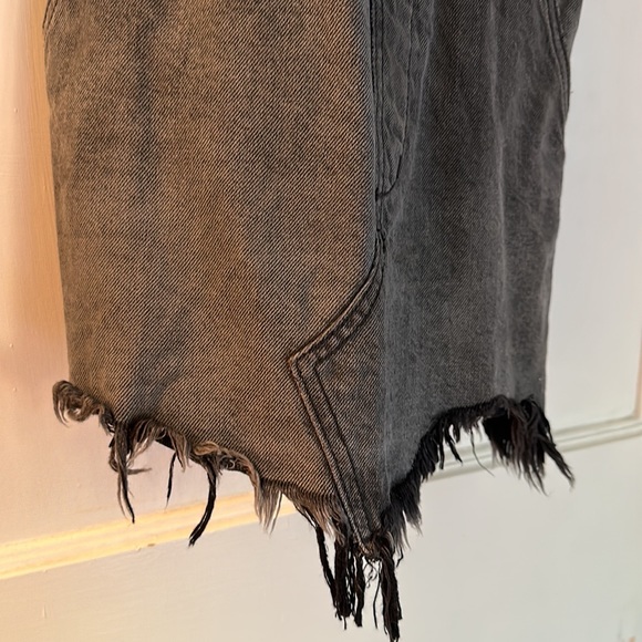 Free People Denim Overall Dress. Size 2 - Picture 3 of 6